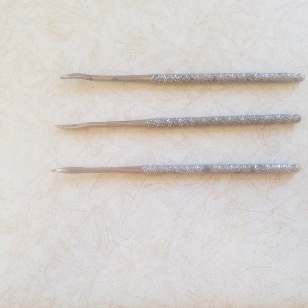 Three Vintage Nut Picks, Unmarked